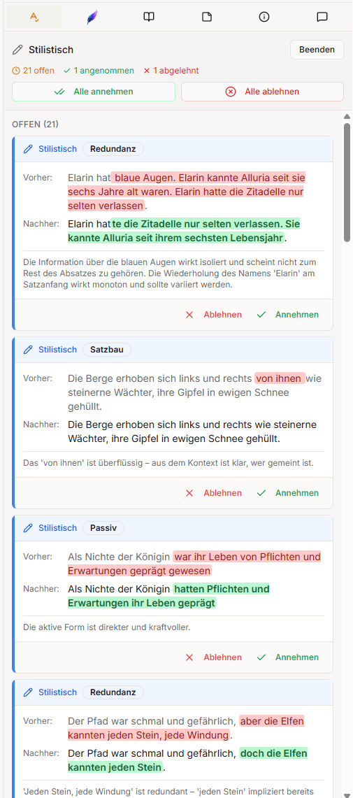 Professionelles Lektorat